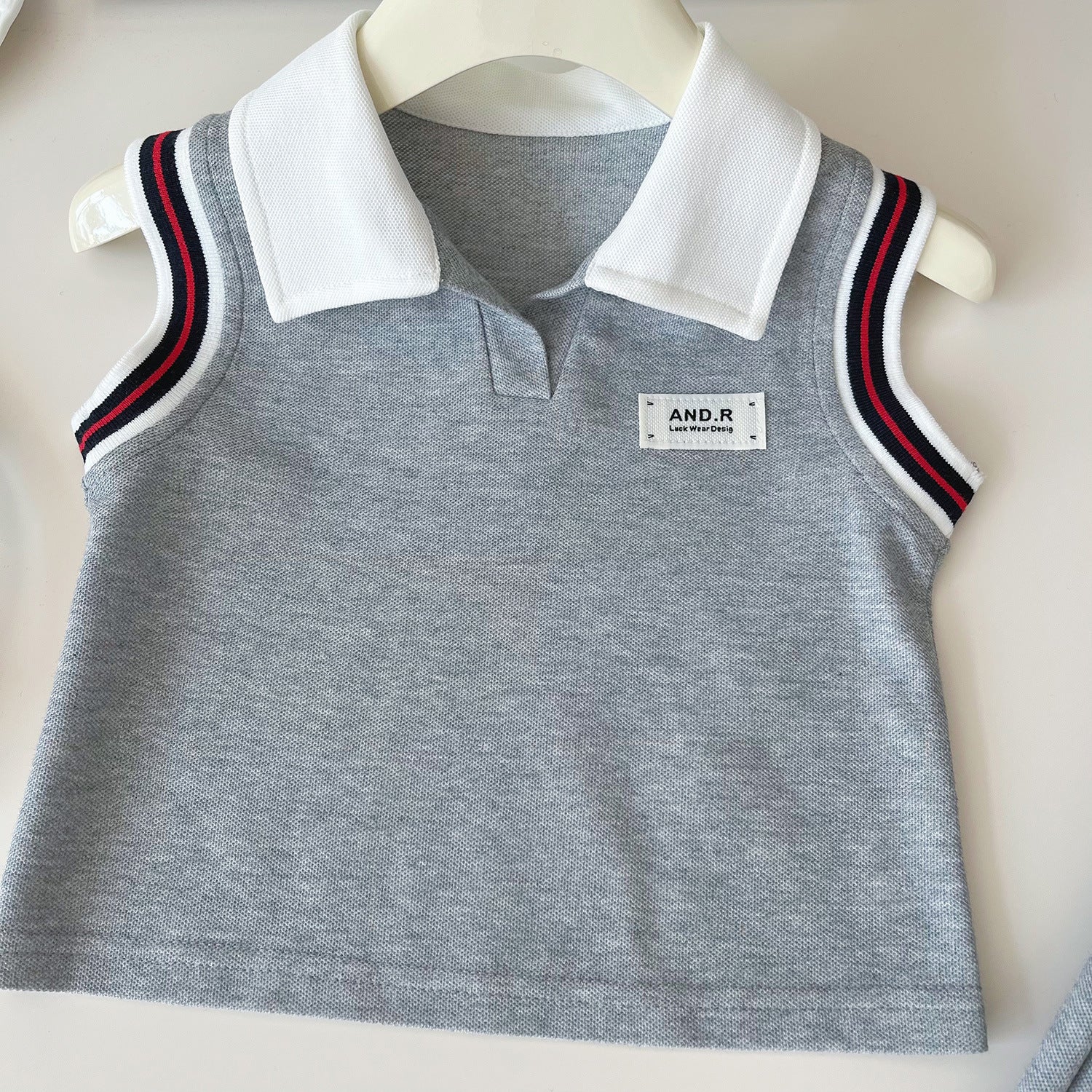 [963262] - One Set 2in1 Baju Setelan Atasan Kerah Lengan Kutung Bawahan Celana Rok Pendek Sporty Korean Style Anak Perempuan Cewek - Motif Striped Color - BABYHOKI STORE