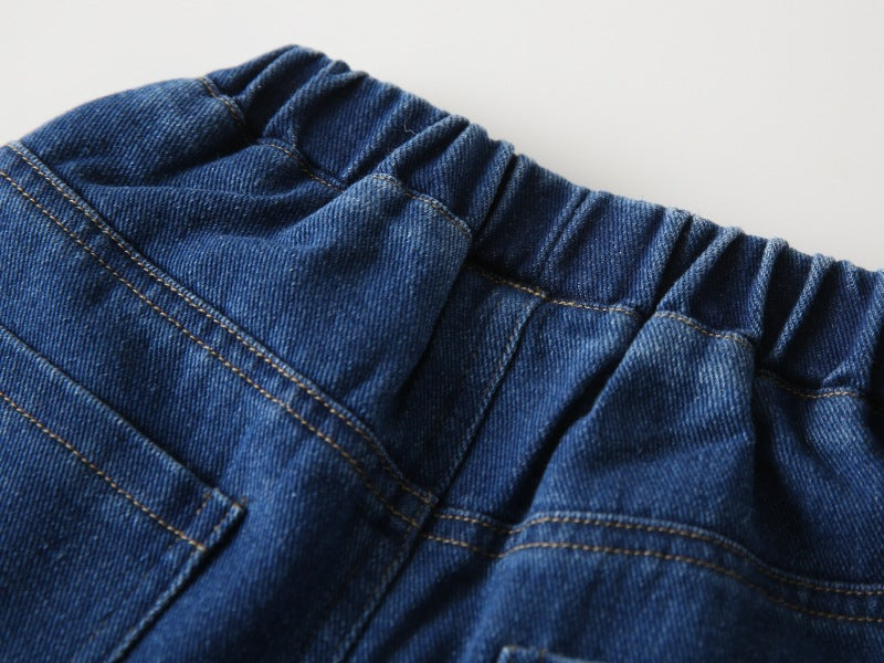 [383214] - Bawahan Celana Jeans Panjang Anak Laki-Laki - Motif Small Tear