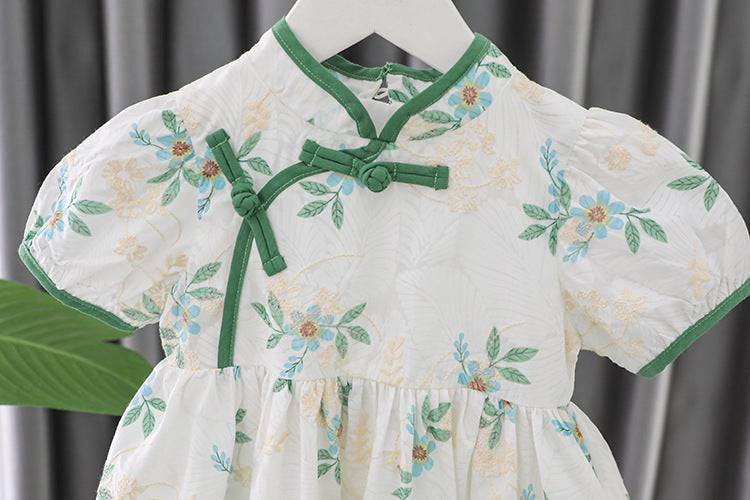[340395] - Baju Mini Dress Fashion Sanghai Anak Perempuan - Motif Cool Nature
