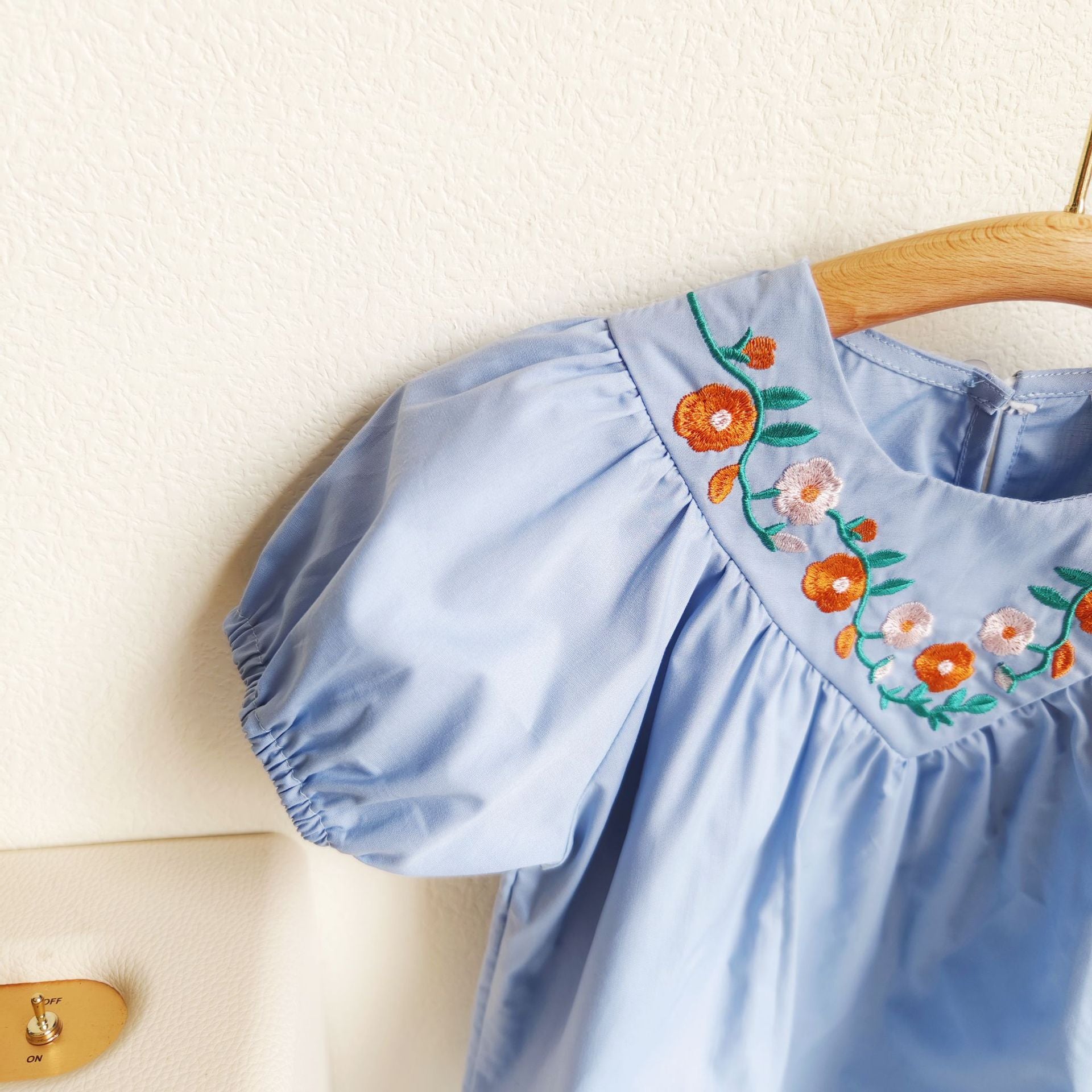 BABYHOKI STORE Usia 7 8 9 10 Tahun Baju Anak Tanggung Cewek [363648] - Setelan Blouse Celana Pendek Chino Anak Perempuan - Motif Collar Flower