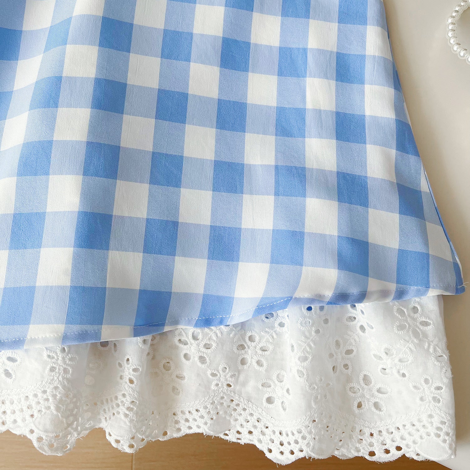 [963254] - Baju Gaun Dress Summer Korean Styel Lengan Kutung Anak Perempuan Cewek - Motif Color Plaid - BABYHOKI STORE