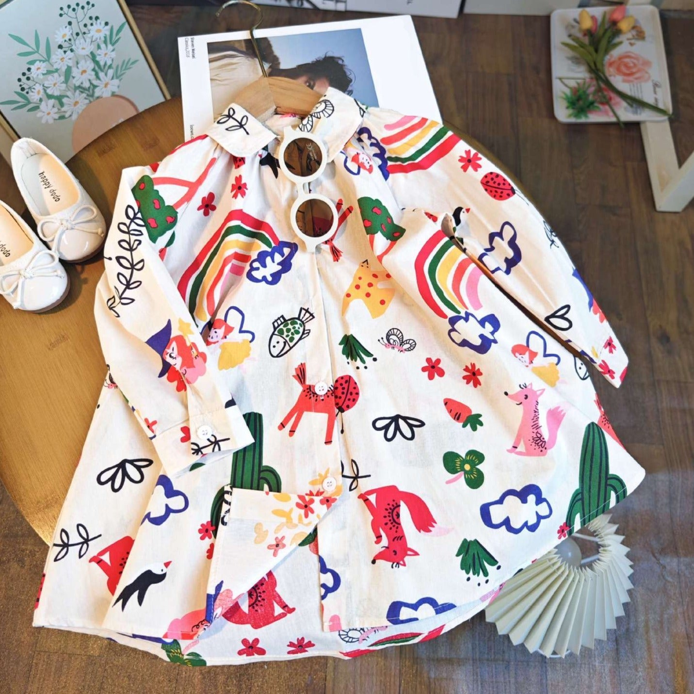 CLEARANCE SALE [Dress Lengan Panjang] 4 Tahun BB 14-18kg Gaun Anak Cewek Perempuan