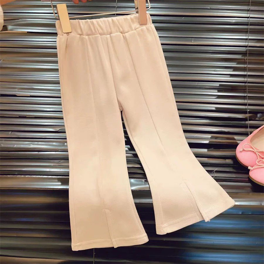 [5071163] - One Set 2in1 Baju Setelan Atasan Blouse Pink Lengan Panjang Bawahan Celana Panjang Korean Version Anak Perempuan Cewek - Motif Top Ruffled - BABYHOKI STORE