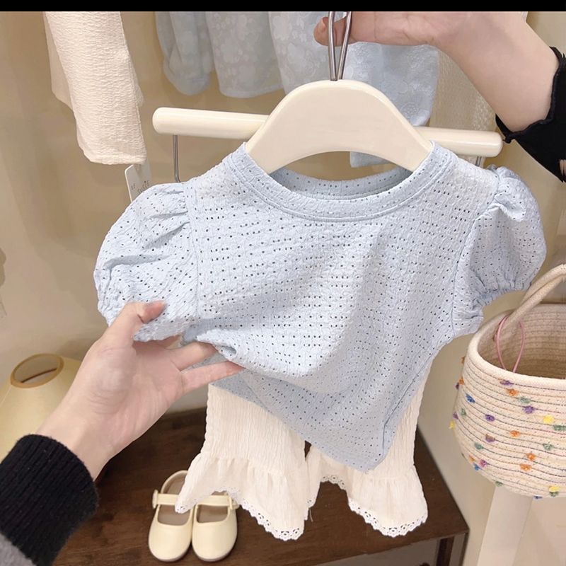 [363654] - Oneset Pita Besar Lucu Setelan Baju Fashion Korea Blouse Celana Duyung Anak Perempuan Cewek - Motif Ribbon Spot