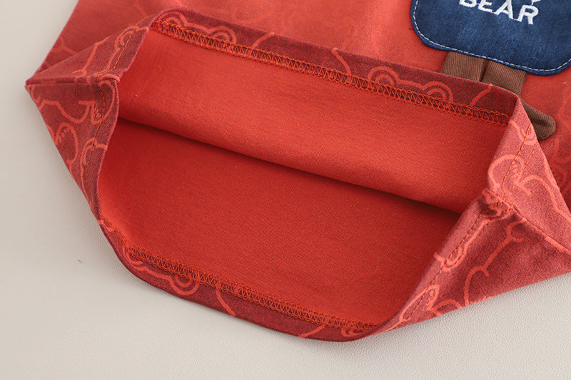 [345503] - One Set 2in1 Baju Setelan Summer Outfit Atasan Koas Lengan Pendek Bawahan Celana Pendek Jeans Fashionable Anak Cowok Laki-Laki - Motif Animal Pictures - BABYHOKI STORE - BABYHOKI STORE