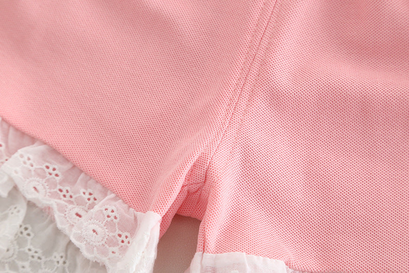 [345508] - One Set 2in1 Baju Setelan Summer Atasan Lengan Kutung Bawahan Celana Pendek Berenda Fashionable Anak Perempuan Cewek - Motif Rabbit Face - BABYHOKI STORE - BABYHOKI STORE