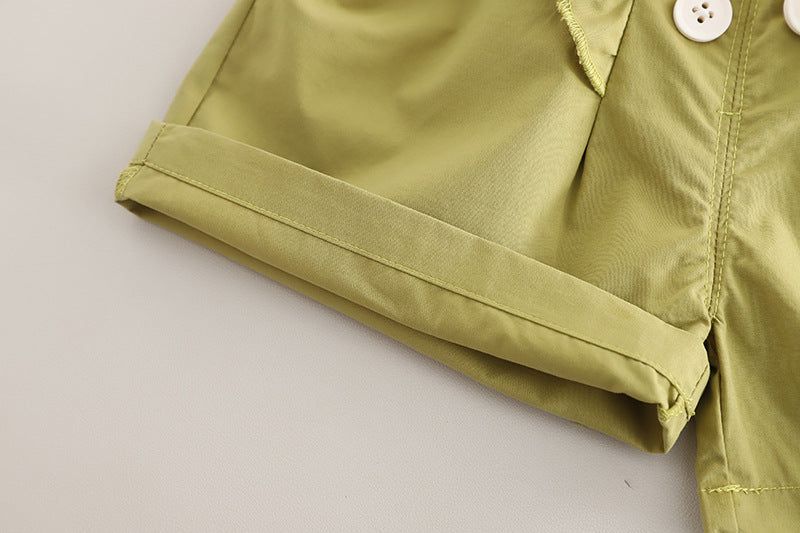 [345510] - One Set 2in1 Baju Setelan Summer Outfit Atasan Lengan Kutung Bawahan Celana Pendek Fashionable Anak Perempuan Cewek - Motif Cute Small Flower - BABYHOKI STORE