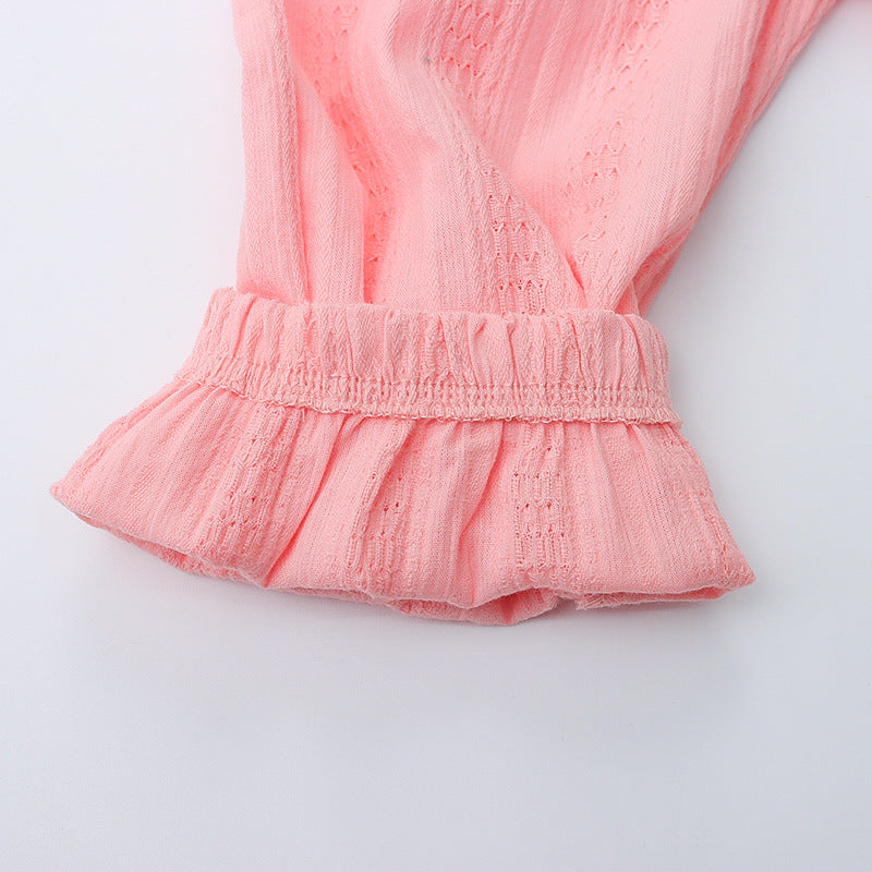 [340365] - Baju Setelan Blouse Kutung Fashion Import Anak Perempuan - Motif Rough Knot