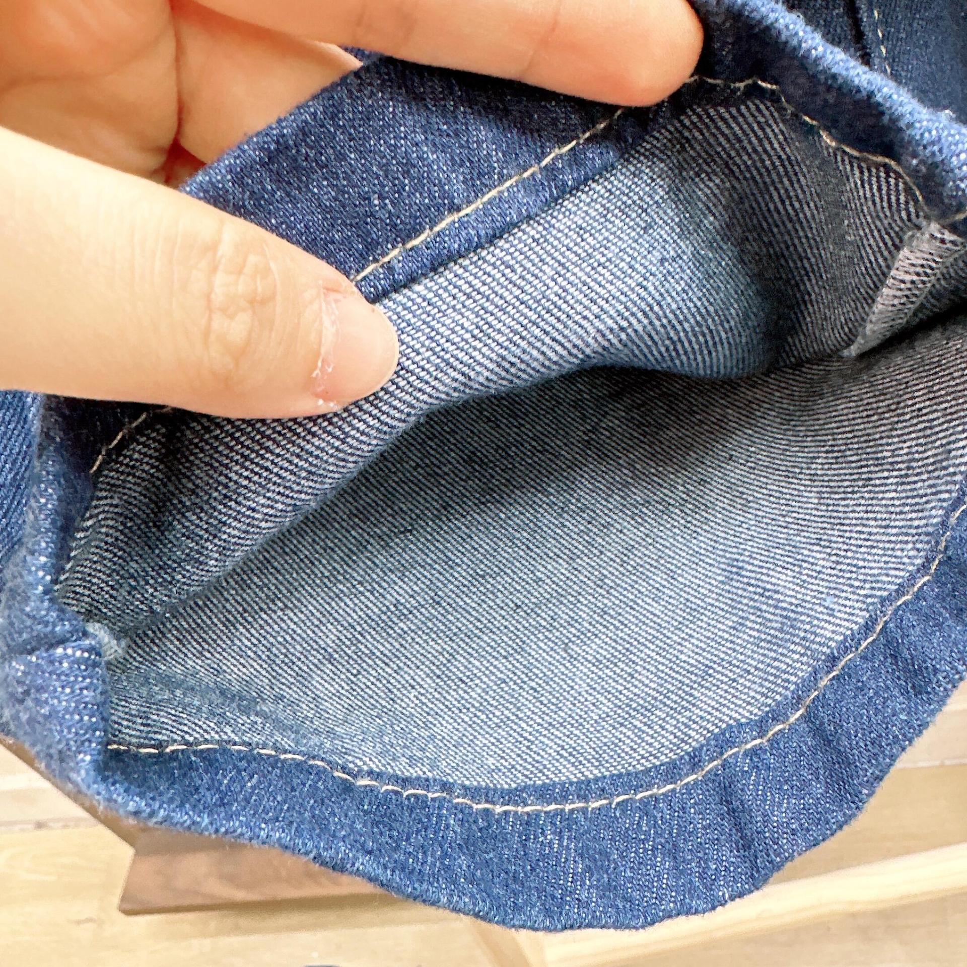 [363922] - One Set 3in1 Baju Setelan Atasan Blouse Lengan Panjang Vest Rompi Jeans Bawahan Celana Panjang Fashion Anak Cewek Perempuan - Motif Denim Button Pouch - BABYHOKI STORE - BABYHOKI STORE