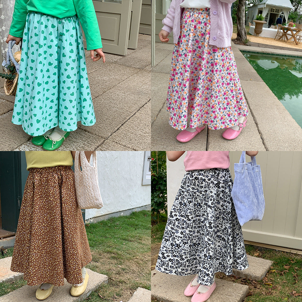 [602126] - Bawahan Rok Panjang Anak Perempuan Fashion - Motif Lil Flower