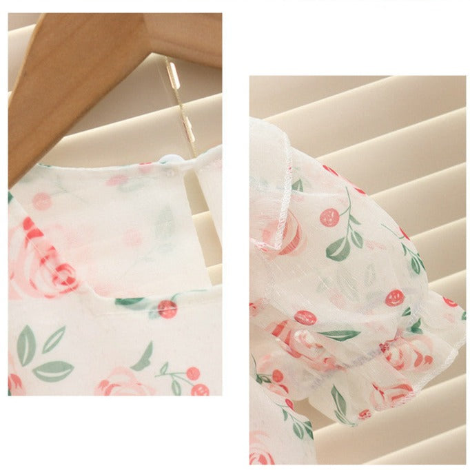 [352395] - Baju Mini Dress Korea Fashion Anak Perempuan - Motif Bold Flowers