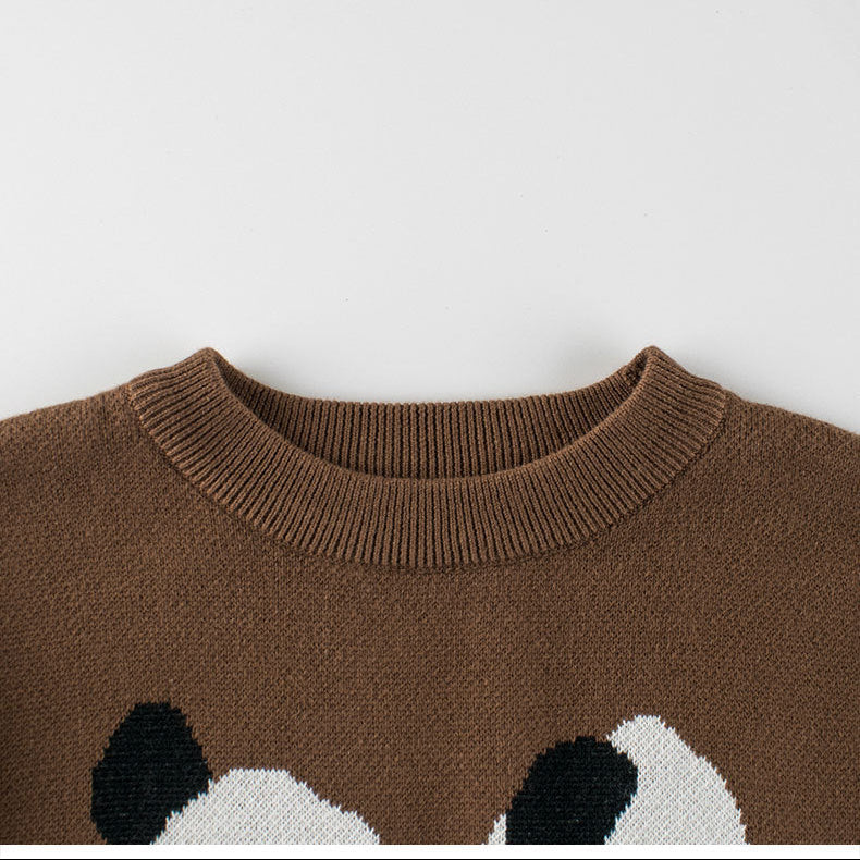 [121370] - Baju Atasan Outerwear Sweater Lengan Panjang Anak Laki-Laki Cowok - Motif Panda - BABYHOKI STORE - BABYHOKI STORE