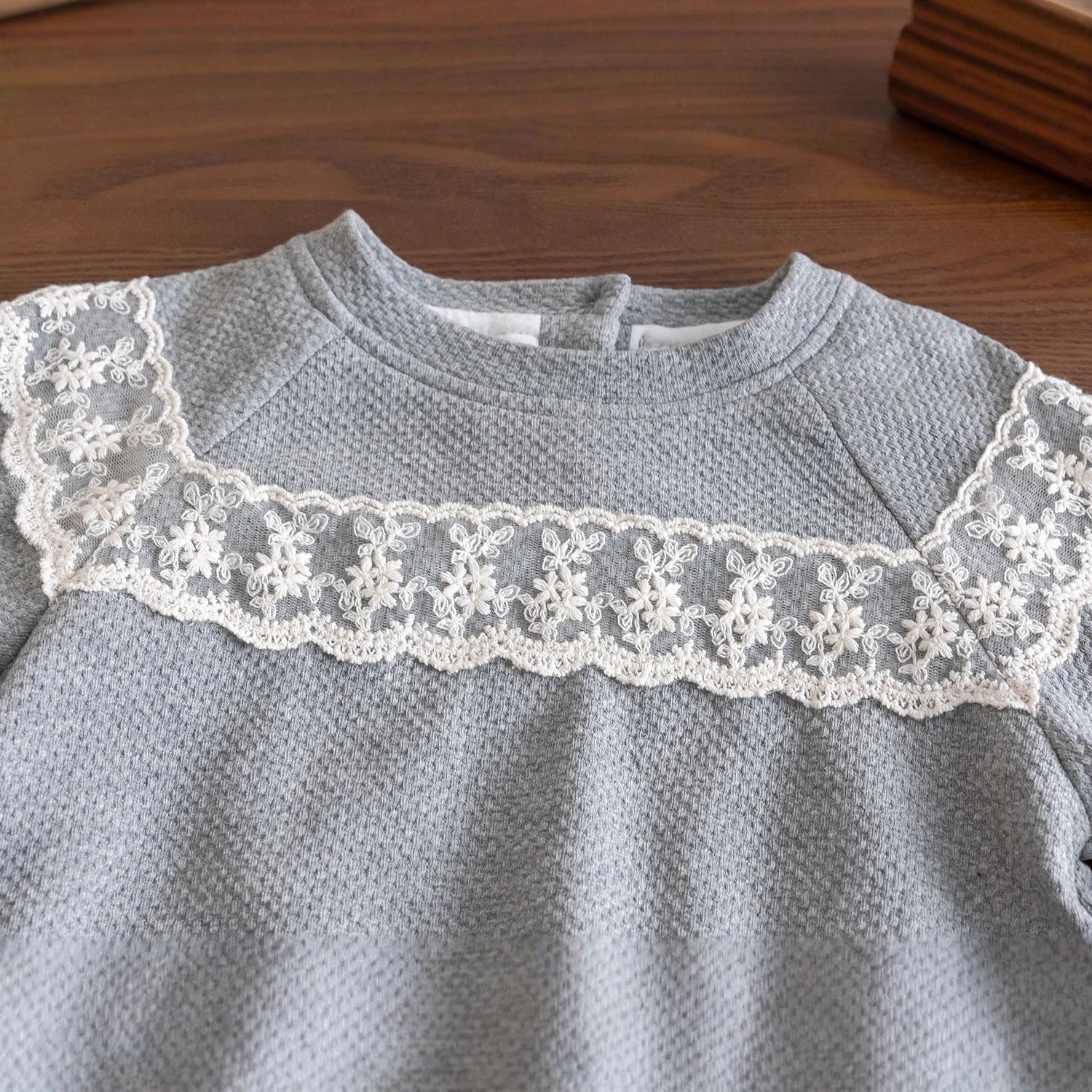 [907104] - One Set 2in1 Baju Setelan Outerwear Atasan Sweater Lengan Panjang Bawahan Celana Panjang Korean Style Fashion Anak Perempuan Cewek - Motif Cute Lace - BABYHOKI STORE - BABYHOKI STORE