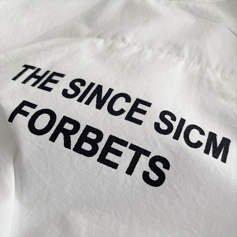 [345499] - One Set 2in1 Baju Setelan Summer Atasan Lengan Pendek Bawahan Celana Pendek Fashionable Anak Cowok Laki-Laki - Motif Words - BABYHOKI STORE