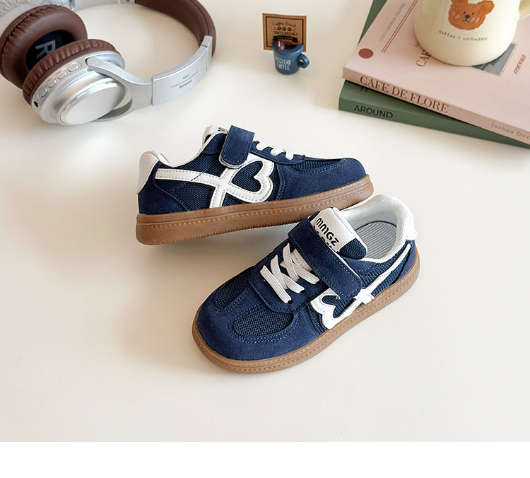 [381280 Size 27-36] - Sepatu Sneaker Sports Shoes Comfortable Anak Cowok dan Cewek - Motif Love Heart - BABYHOKI STORE