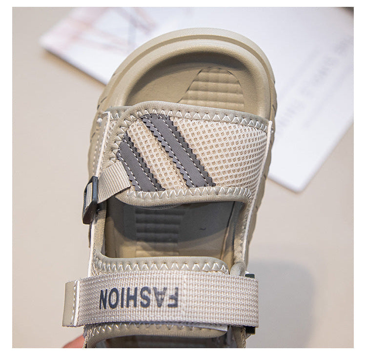 [381285 Size 26-36] - Sepatu Sandal Sporty Shoes Trendi Fashion Anak Cowok & Cewek - Motif Color Stripe - BABYHOKI STORE