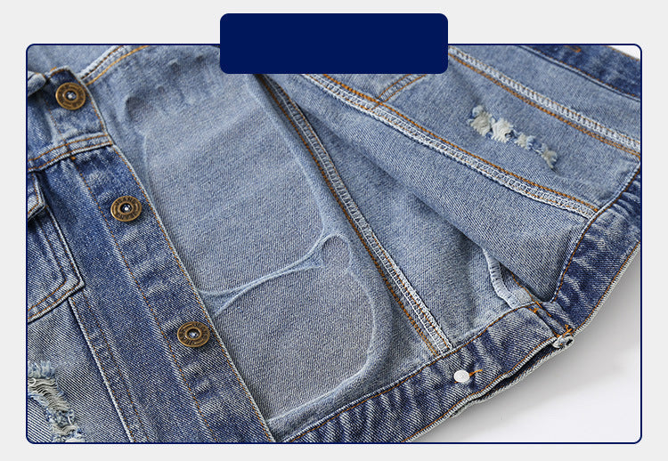 [5131120] - Baju Atasan Outerwear Jaket Rompi Lengan Kutung Jeans Fashionable Anak Laki Laki Cowok - Motif Cute Animal Face - BABYHOKI STORE - BABYHOKI STORE