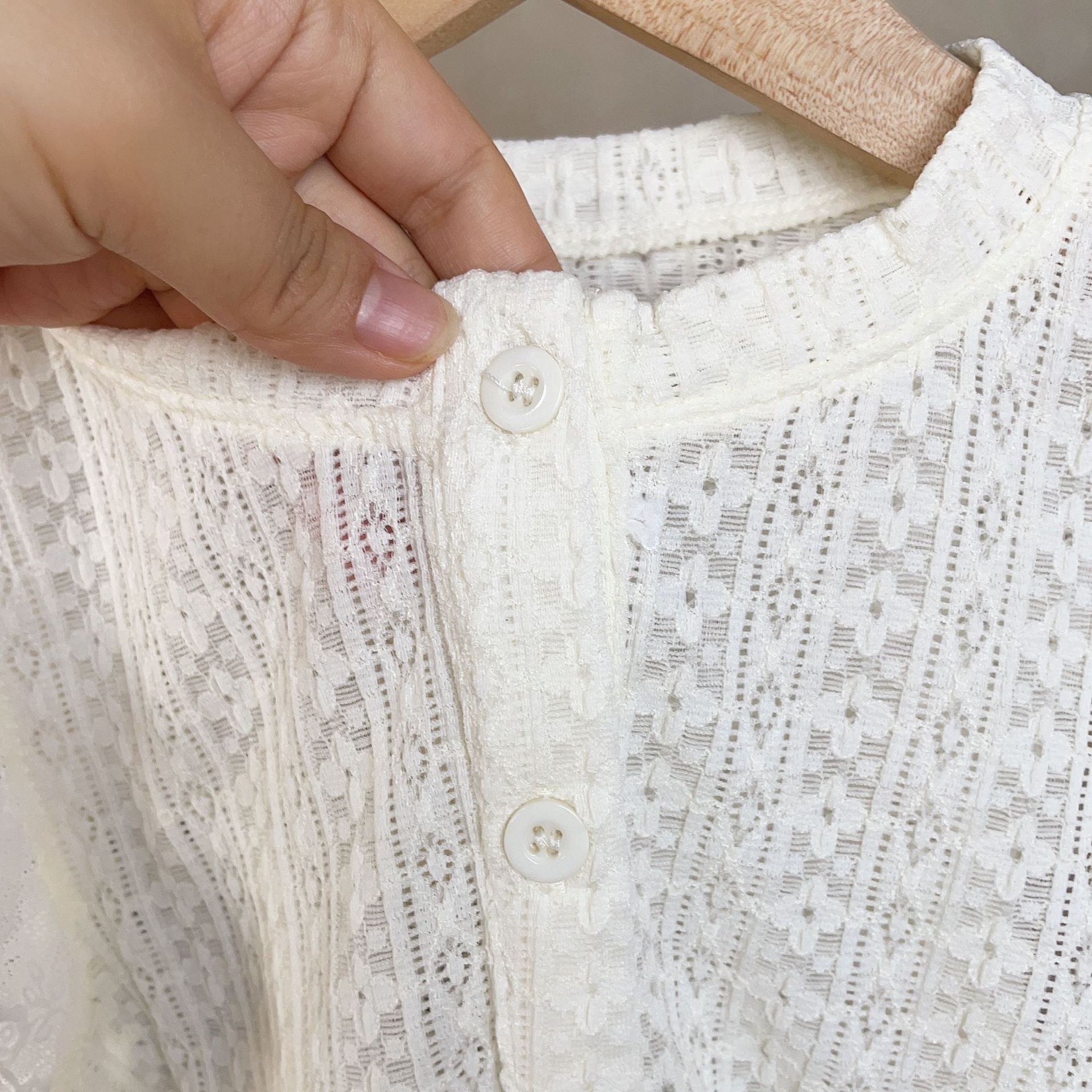 BABYHOKI STORE Usia 7 8 9 10 Tahun Baju Anak Tanggung Cewek [363647] - Baju Setelan Blouse Kutung Celana Pendek Jeans Fashion Anak Perempuan - Motif Thin Lace
