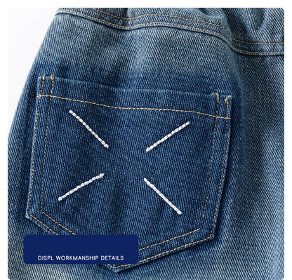 [5131114] - Bawahan Celana Panjang Jeans Fashion Anak Laki-Laki - Motif Patch Pockets