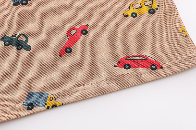 [368591] - One Set 2in1 Baju Setelan Atasan Polo Lengan Pendek Bawahan Celana Pendek Jeans Comfortable Casual Fashion Anak Laki Laki Cowok - Motif Cars - BABYHOKI STORE