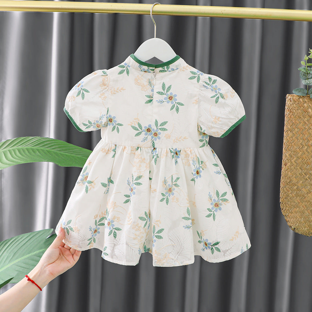 [340395] - Baju Mini Dress Fashion Sanghai Anak Perempuan - Motif Cool Nature
