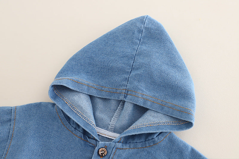 [345513] - One Set 2in1 Baju Setelan Casual Atasan Sweater Hoodiee Jeans Lengan Panjang Bawahan Celana Panjang Jeans Fashionable Anak Laki Laki Cowok - Motif Star - BABYHOKI STORE - BABYHOKI STORE