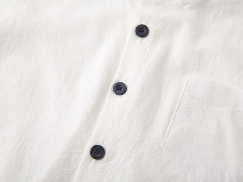 [383204] - Baju Atasan Kemeja Lengan Panjang Anak Laki-Laki Cowok  - Motif Lettered Collar - BABYHOKI STORE