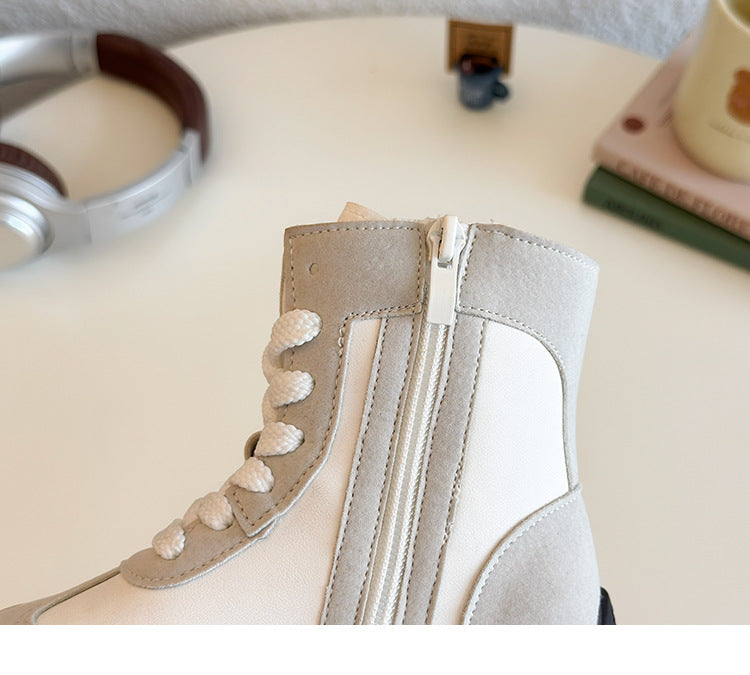 [381292 Size 27-36] - Sepatu Sneaker Boots Sports Shoes Casual Anak Cowok dan Cewek - Motif Color Stripe - BABYHOKI STORE