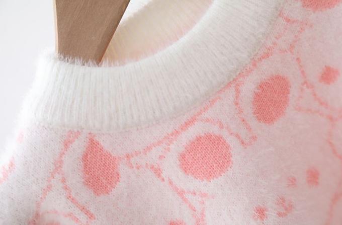 [722109] - Baju Atasan Lengan Panjang Sweater Rajut Fashion Anak Perempuan - Motif Plump Rabbit