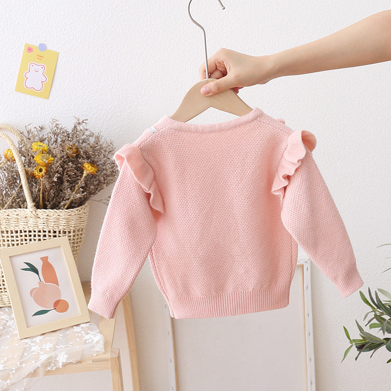 [722114] - Baju Jaket Atasan Lengan Panjang Fashion Anak Perempuan - Motif Little Cloud