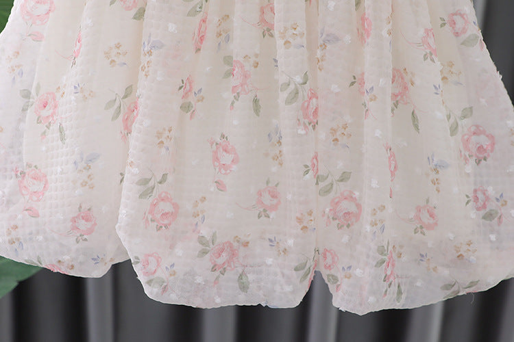 [340396] - Baju Mini Dress Fashion Sanghai Anak Perempuan - Motif Cute Flower