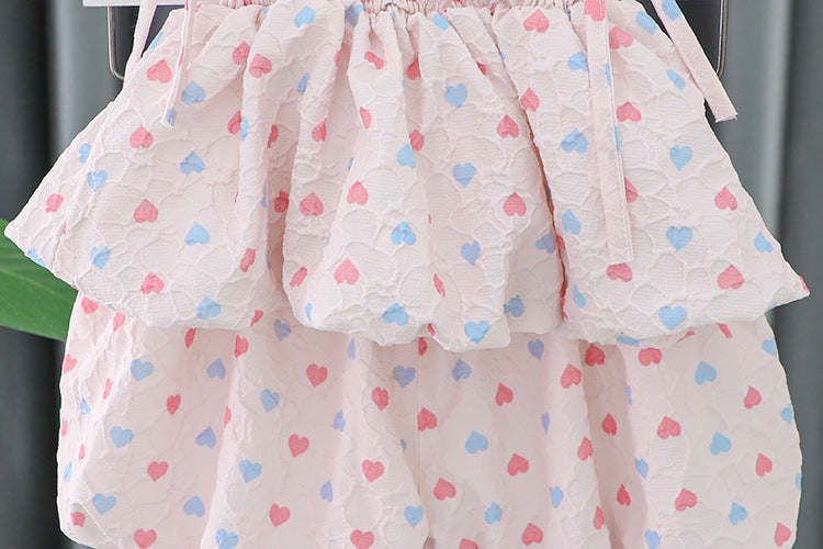 [340401] - Setelan Baju Mini Kutung Fashion Anak Perempuan - Motif Small Love