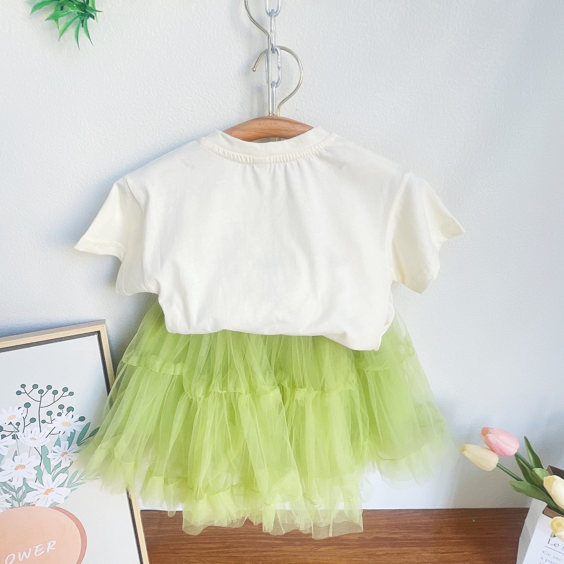 BABYHOKI STORE Usia 7 8 9 10 Tahun Baju Anak Tanggung Cewek [363644] - Setelan Atasan Lengan Pendek Bawahan Rok Pendek Anak Perempuan - Motif Flower Dew