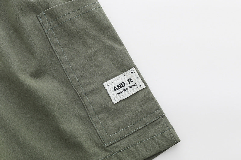 [368592] - One Set 2in1 Baju Setelan Atasan Kemeja Lengan Pendek Bawahan Celana Pendek Comfortable Fashion Anak Laki Laki Cowok - Motif Animals Dino - BABYHOKI STORE