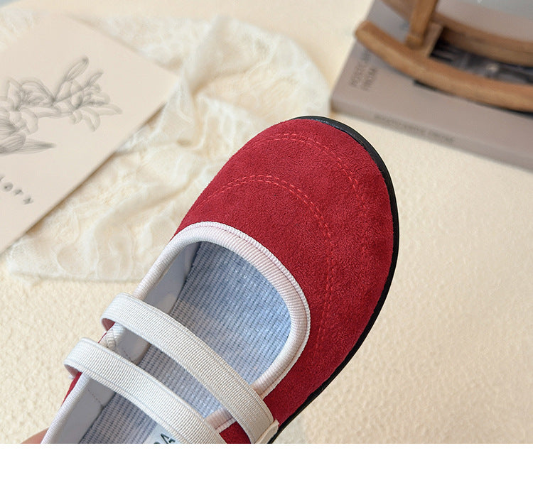 [381265 Size 21-35] - Sepatu Flat Slip On Sport Shoes Anak Perempuan Cewek - Motif Basic Colour - BABYHOKI STORE