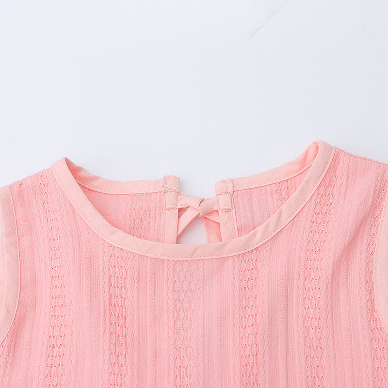 [340365] - Baju Setelan Blouse Kutung Fashion Anak Perempuan - Motif Rough Knot