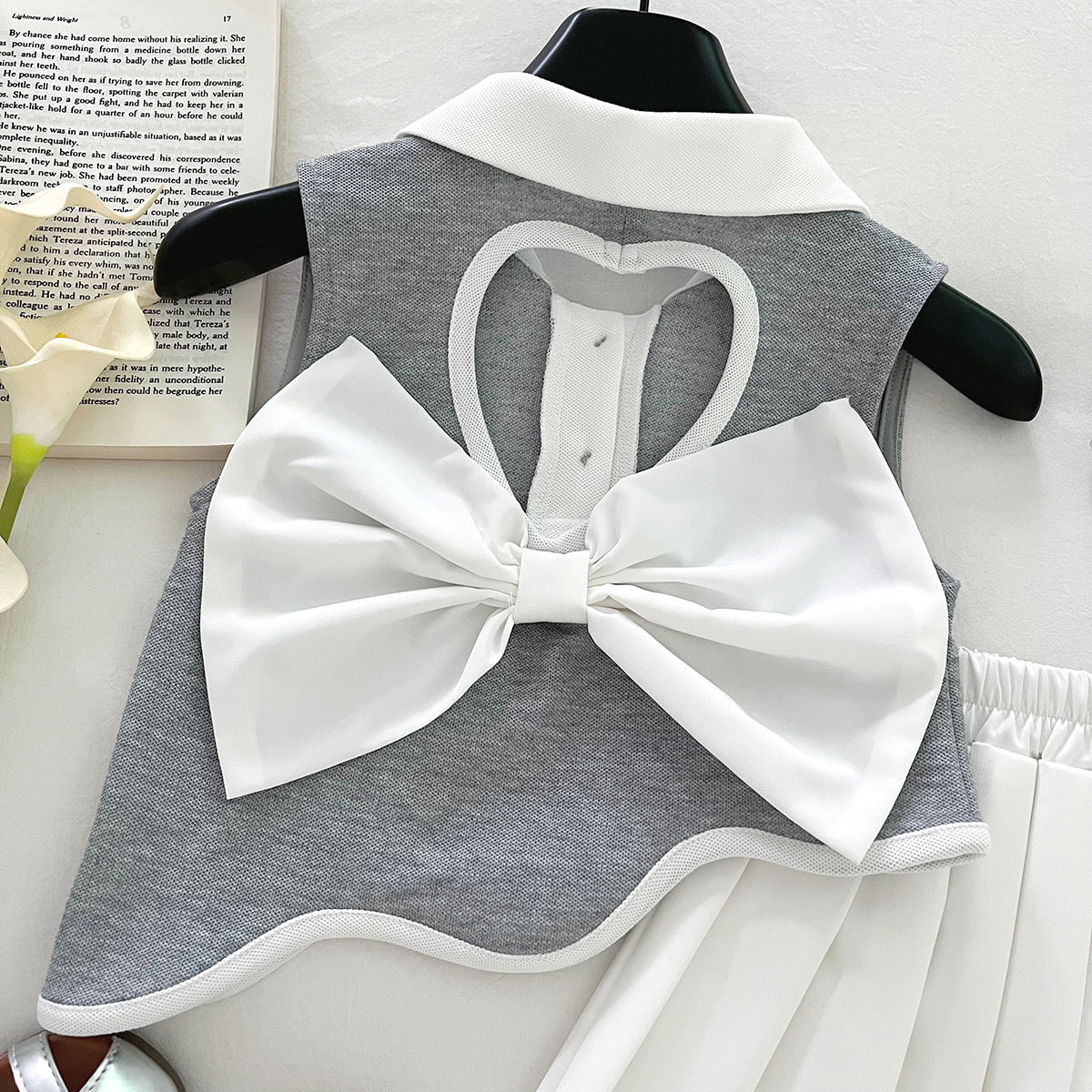 [963101] - One Set 2in1 Baju Setelan Atasan Kerah Crop Lengan Kutung Bawahan Celana Rok Pendek Plisket Fashion Anak Perempuan Cewek - Motif Animal - BABYHOKI STORE