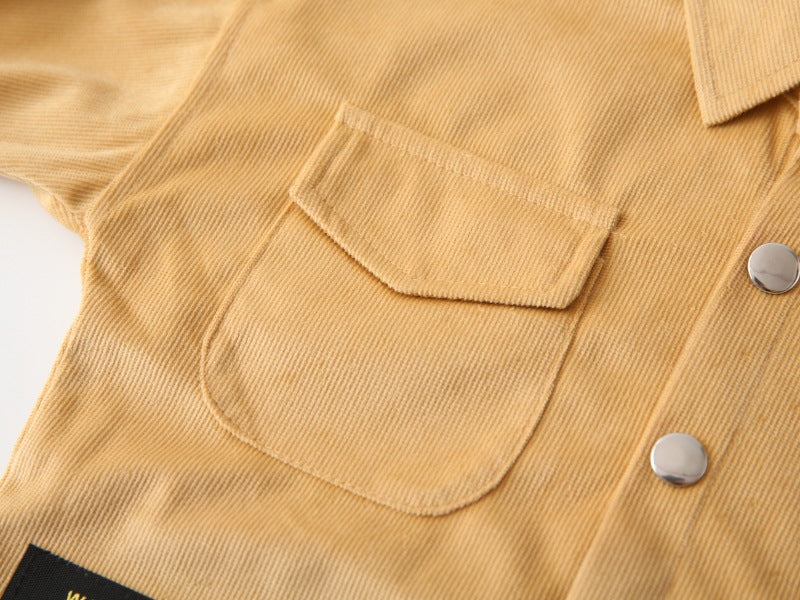 [383205] - Atasan Baju Kemeja Lengan Panjang Anak Laki-Laki Cowok - Motif Utility Style - BABYHOKI STORE