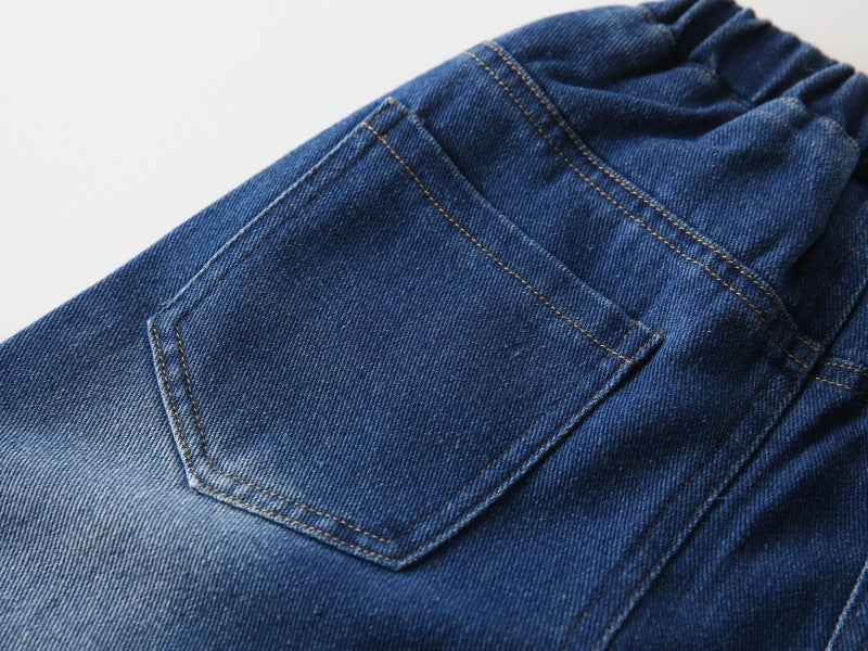 [383214] - Bawahan Celana Jeans Panjang Anak Laki-Laki - Motif Small Tear