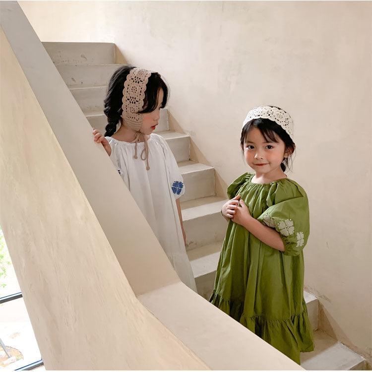 CLEARANCE SALE [Dress Lengan Pendek] 5 Tahun BB 18-22Kg Gaun Anak Cewek Perempuan