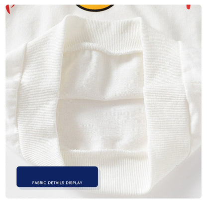 [5131088] - Baju Atasan Sweater Lengan Panjang Fashion Anak Laki-Laki - Motif Smile Emote