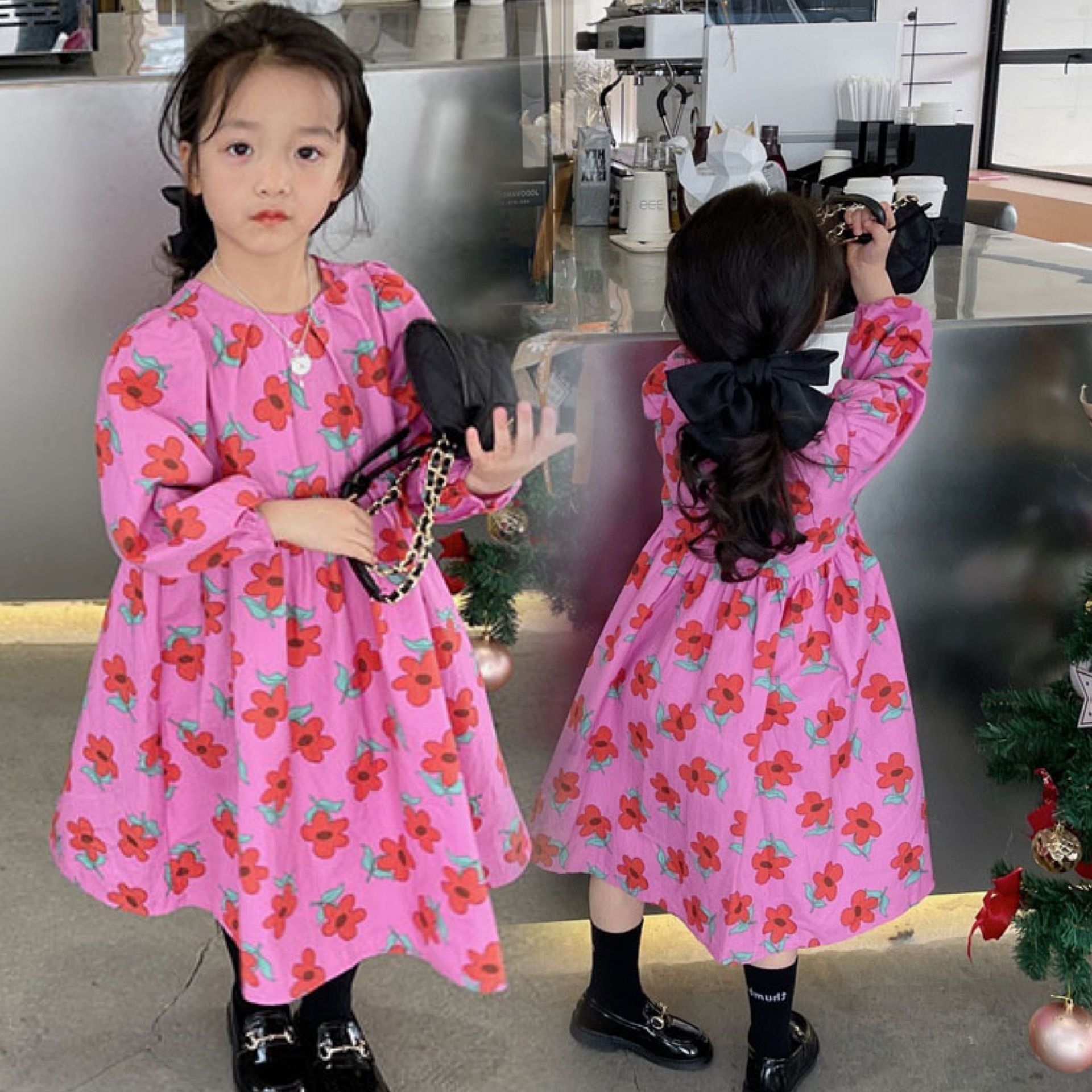 CLEARANCE SALE [Dress Lengan Panjang] 2 Tahun BB 7-10Kg Gaun Anak Cewek Perempuan - ALL