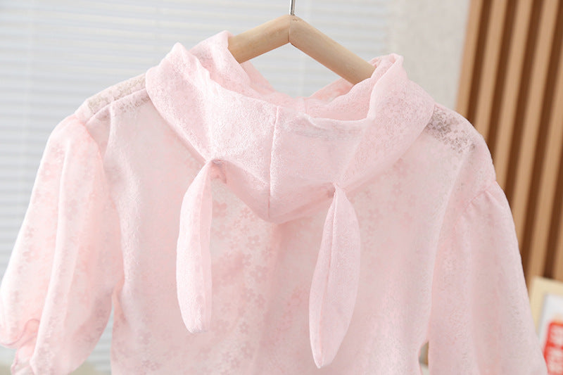 [352385] - Baju Atasan Jaket 3D Fashion Anak Perempuan - Motif Bunny Ears