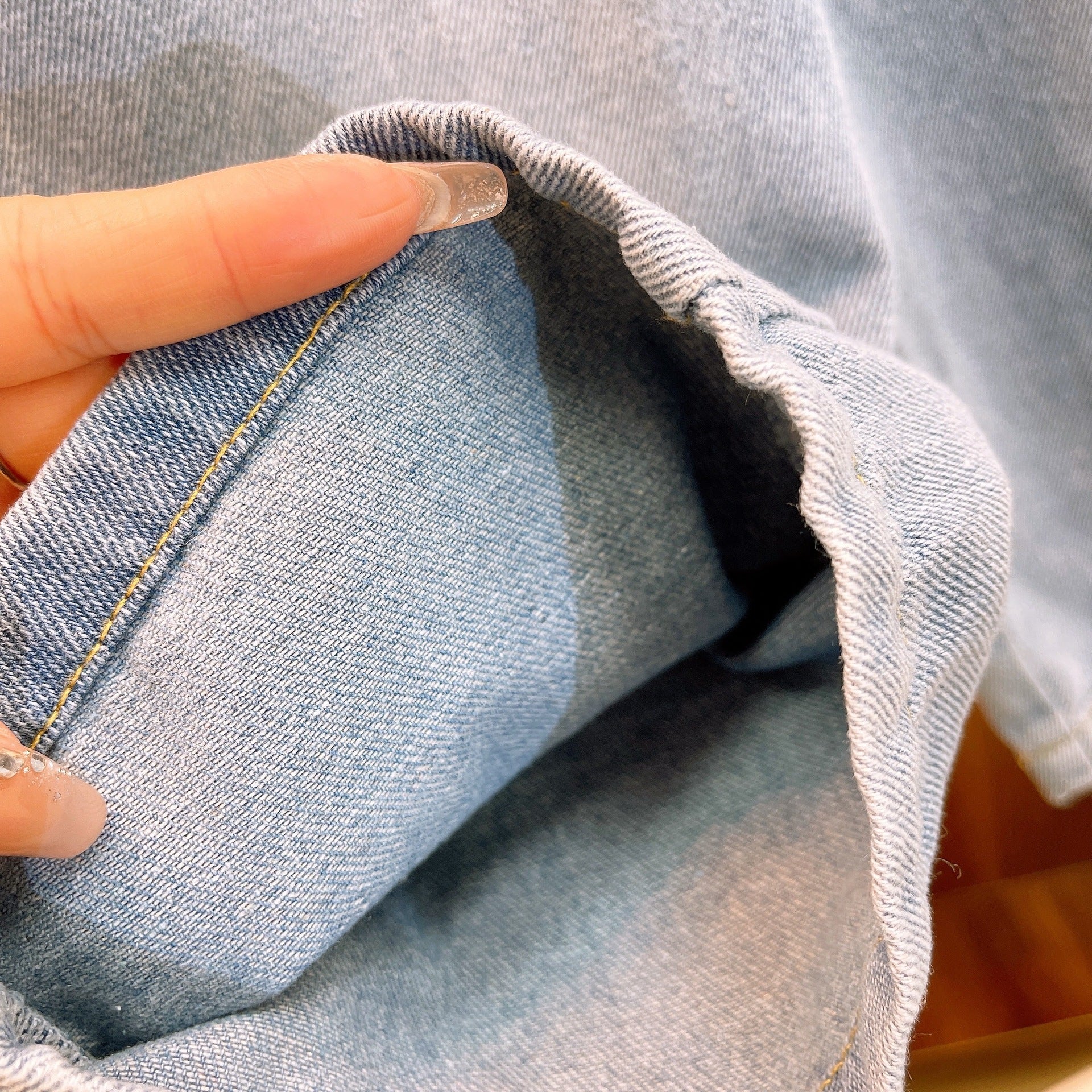 [363745] - Setelan Baju Atasan Rajut Celana Jeans Panjang Fashion Anak Perempuan - Motif Colorful Lines