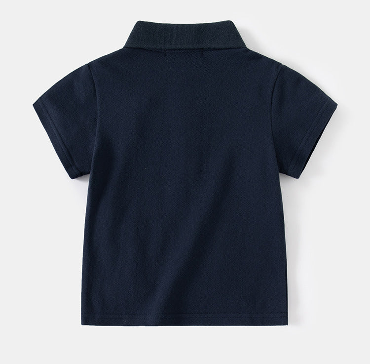 [5131027] - Baju Atasan Kaos Kerah Polo Fashion Anak Laki-Laki - Motif Tiger Head
