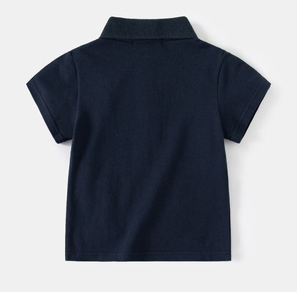 [5131027] - Baju Atasan Kaos Kerah Polo Fashion Anak Laki-Laki - Motif Tiger Head