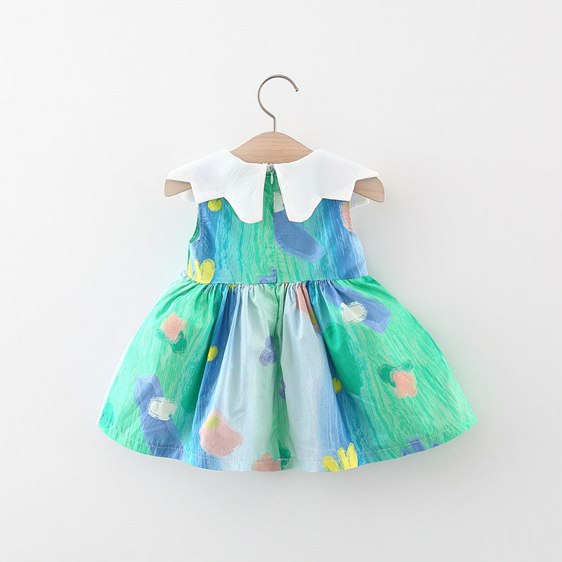 [340369] - Baju Mini Dress Kutung Fashion Anak Perempuan - Motif Flower Images