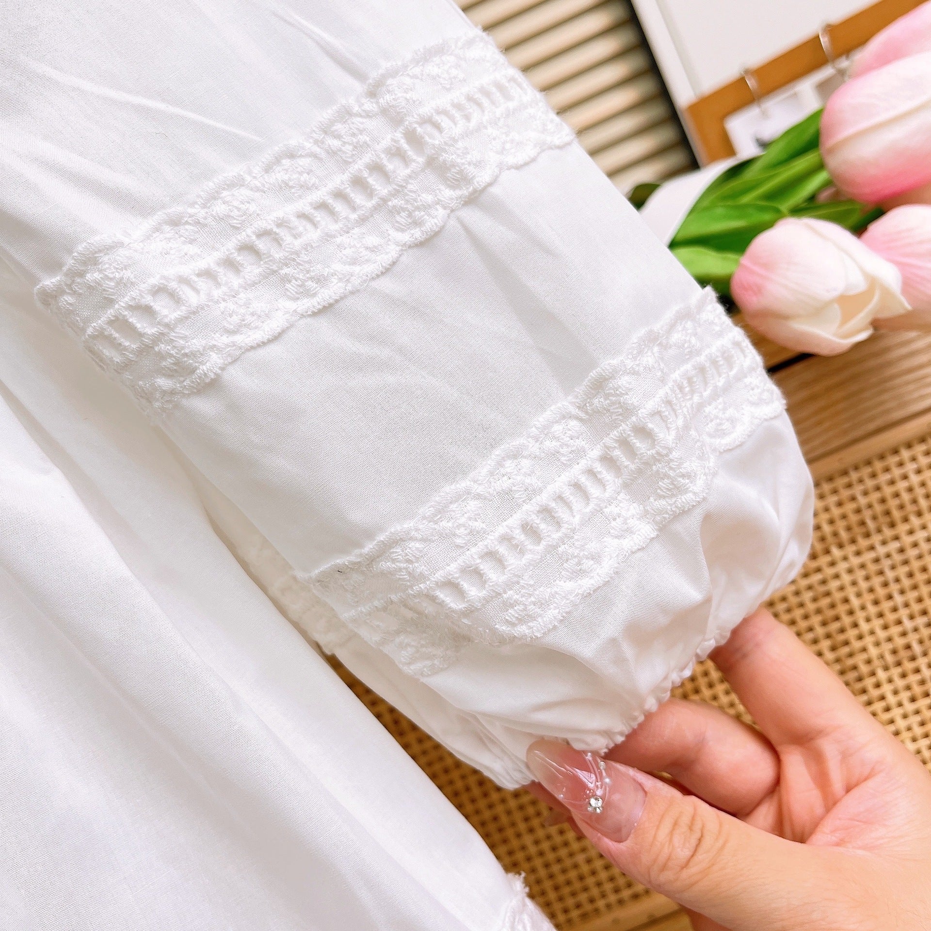 [363814] - Setelan One Set Baju Blouse Lengan Panjang Celana Panjang Jeans Cut Bray Fashion Anak Perempuan - Motif Casual Calm