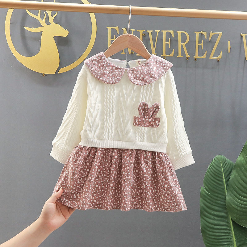 CLEARANCE SALE [Dress Lengan Panjang] 2 Tahun BB 7-10Kg Gaun Anak Cewek Perempuan - ALL
