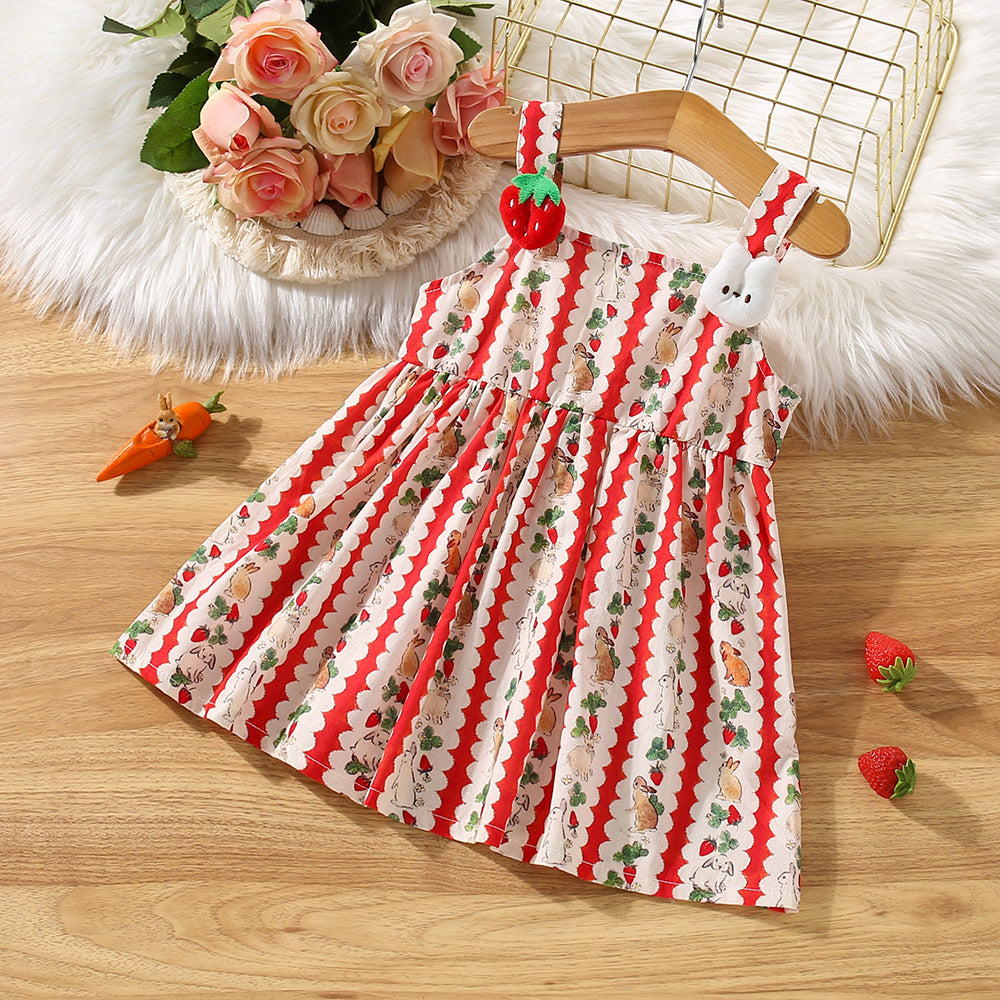 [340434] - Baju Dress Kutung Fashion Anak Perempuan - Motif Fruit Line